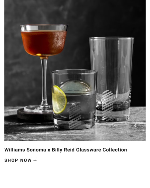 Williams Sonoma x Billy Reid Glassware Collection
