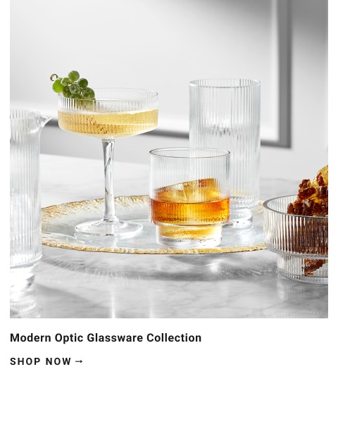 Modern Optic Glassware Collection