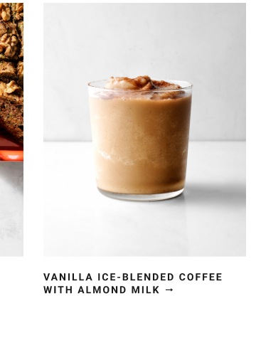 Vanilla Ice-Blended Coffee with Almond Milk