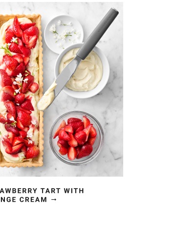 Strawberry Tart with Orange Cream