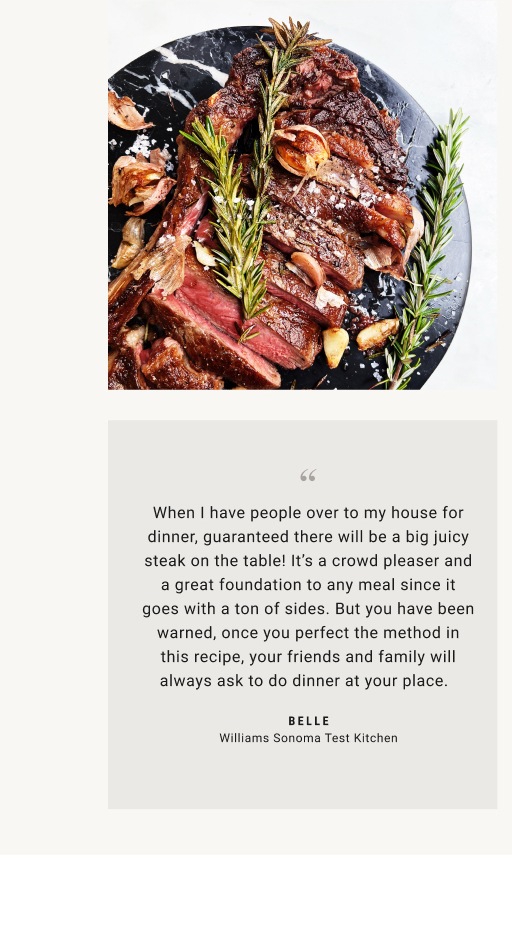 Belle’s Pan-Seared Ribeye Steak