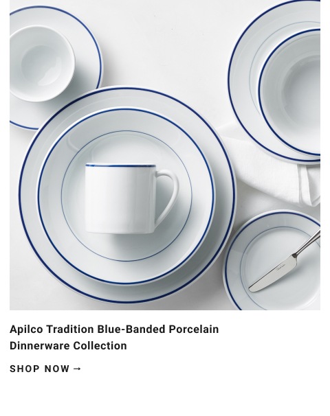 Apilco Tradition Blue-Banded Porcelain >