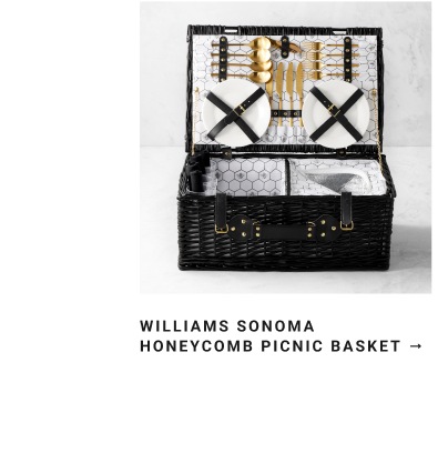 Trending Picks - Williams Sonoma Honeycomb Picnic Basket
