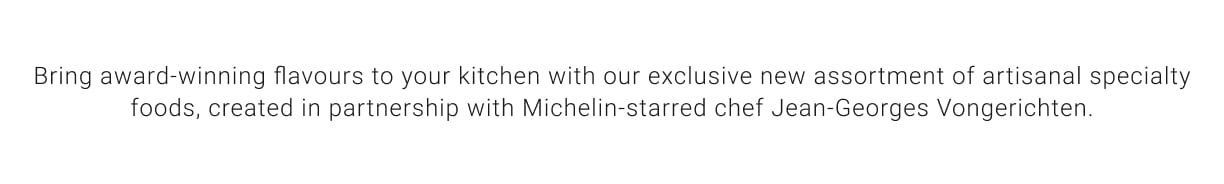 Partnership with Michelin-starred chef Jean-Georges Vongerichten