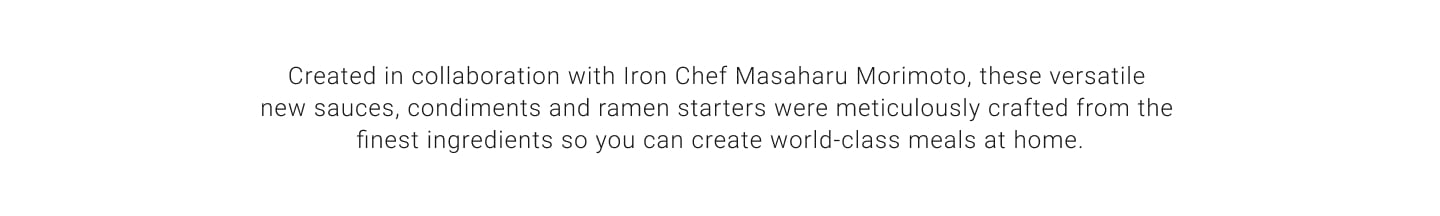 Williams Sonoma Collaboration with Iron Chef Masaharu Morimoto