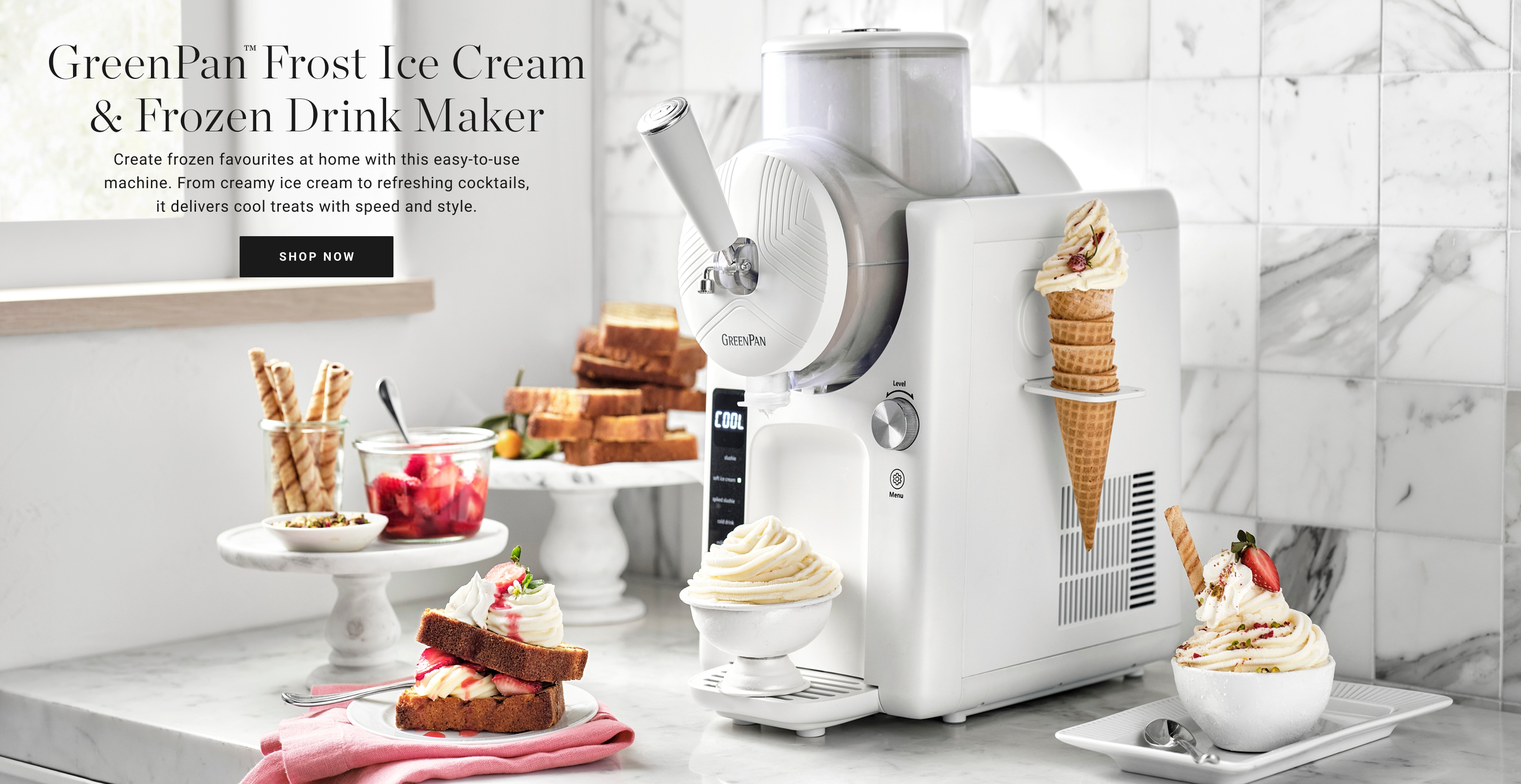 GreenPan™ Frost Ice Cream & Frozen Drink Maker