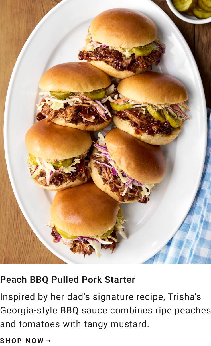Peach BBQ Pulled Pork Starter