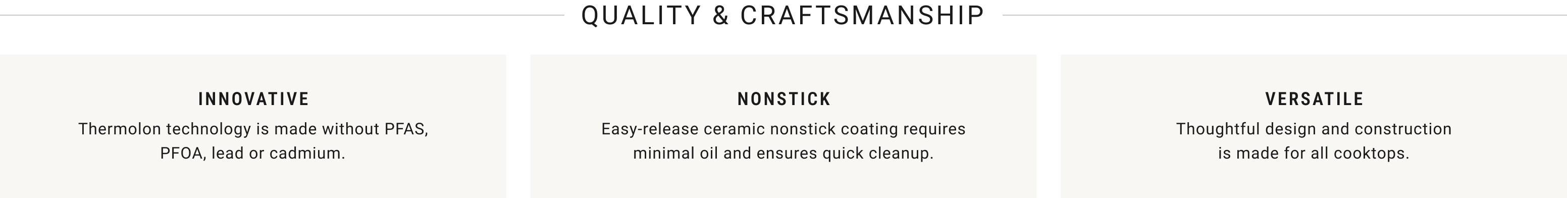 Quality & Craftsmanship