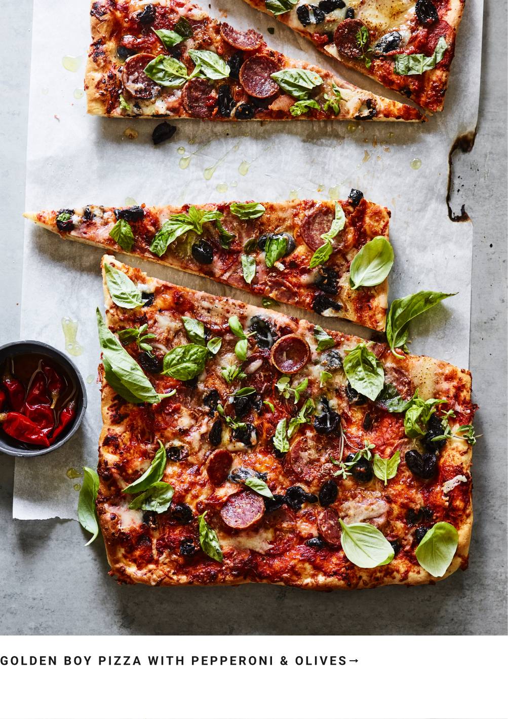 Golden Boy Pizza with Pepperoni & Olives Recipe