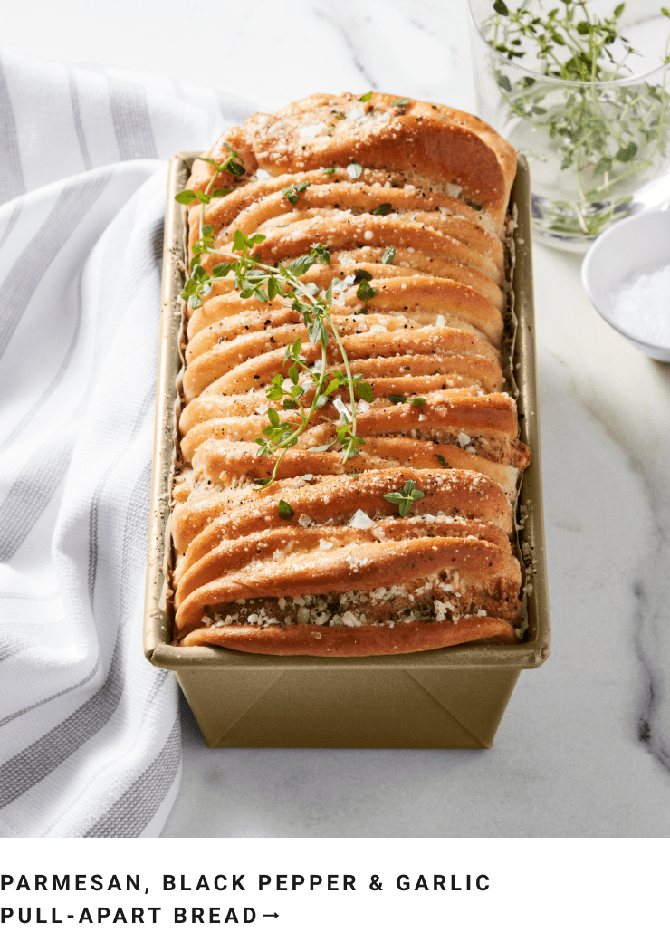 Parmesan, Black Pepper & Garlic Pull-Apart Bread Recipe