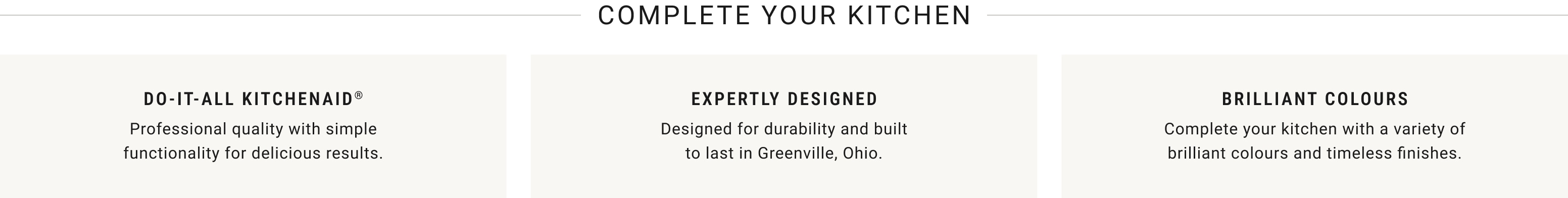 Complete Your Kitchen