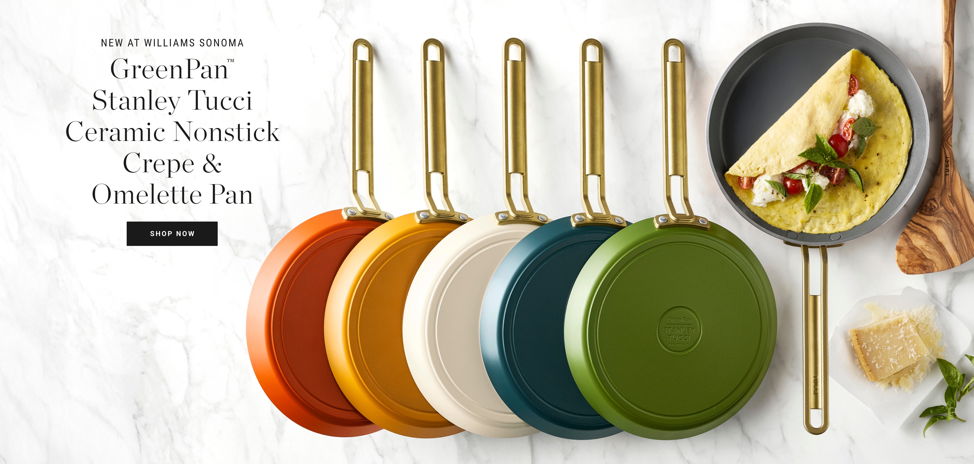 Shop GreenPan™ Stanley Tucci Omelette Pan