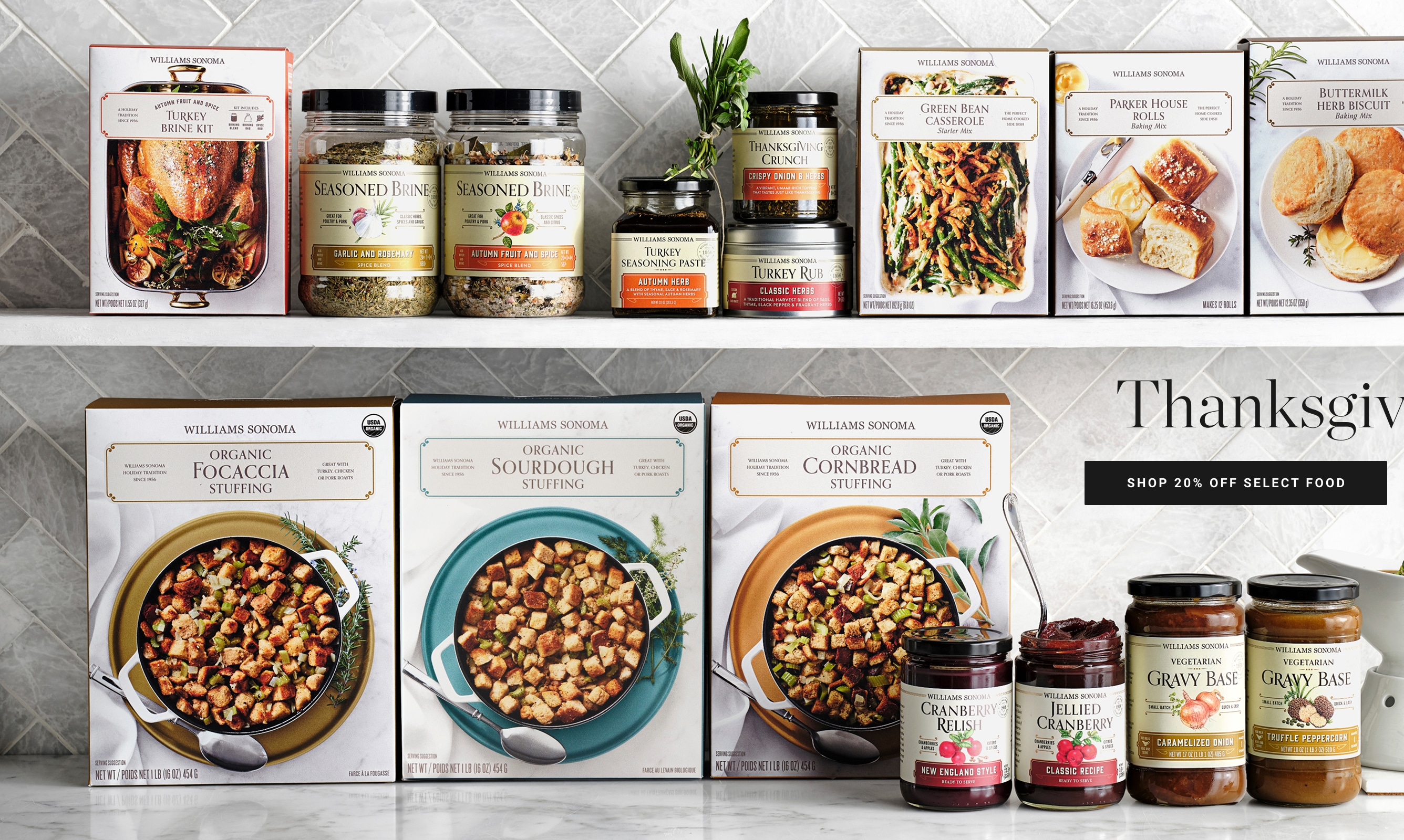 20% Off Select Thanksgiving Food