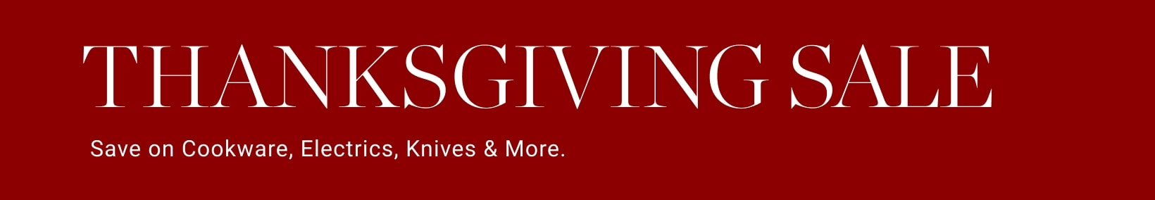 Thanksgiving Sale