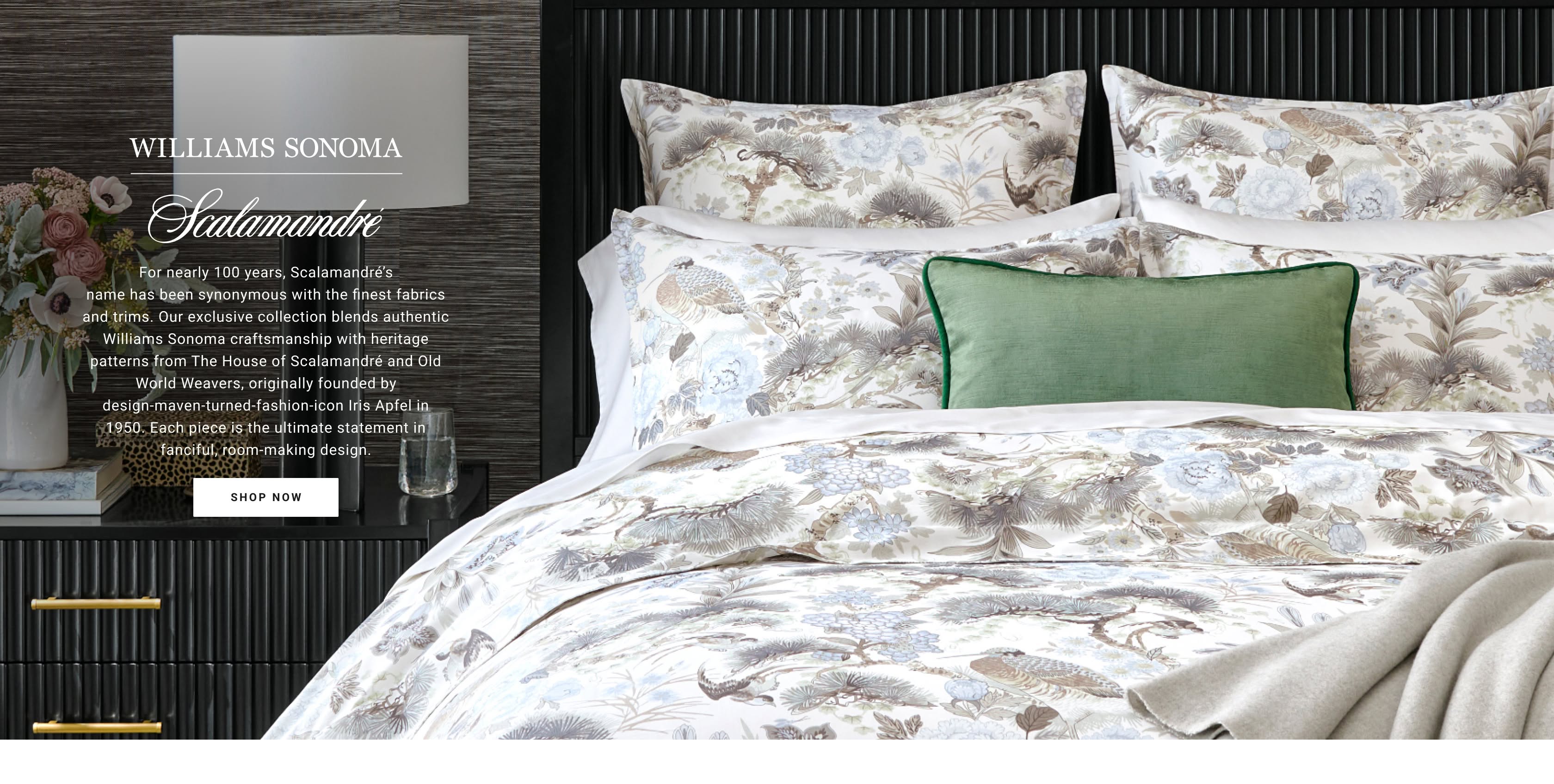 Williams Sonoma and Scalamandré