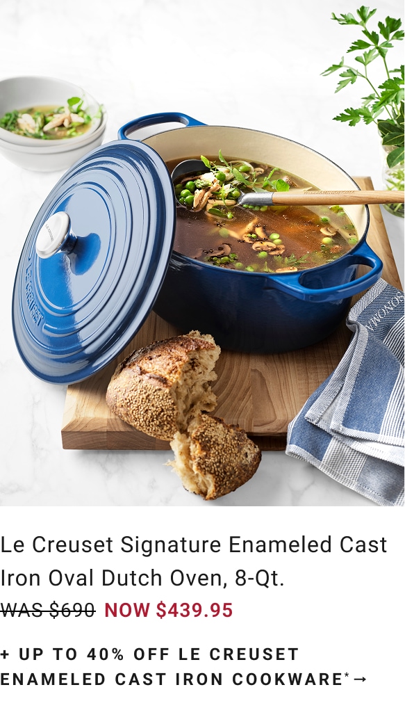 Up to 40% Off Le Creuset Enameled Cast Iron Cookware