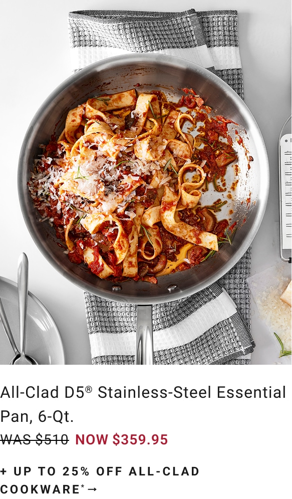 Up to 25% Off All-Clad Cookware