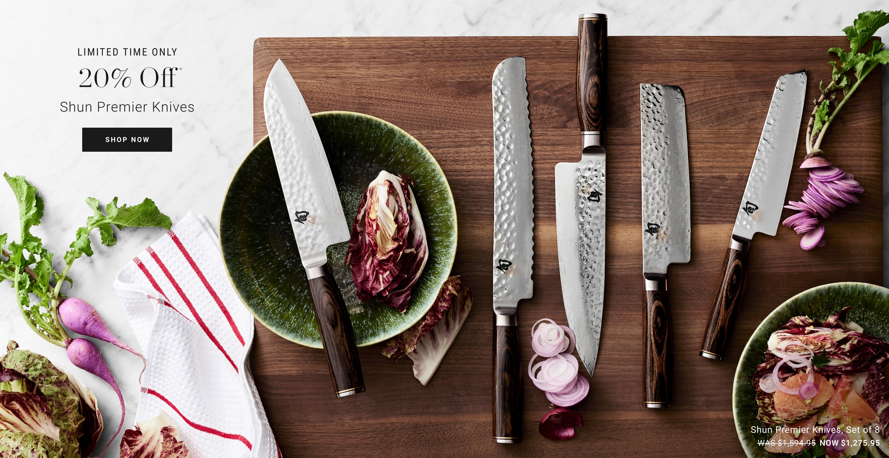 20% Off Shun Premier Knives 20% Off Shun Premier Knives