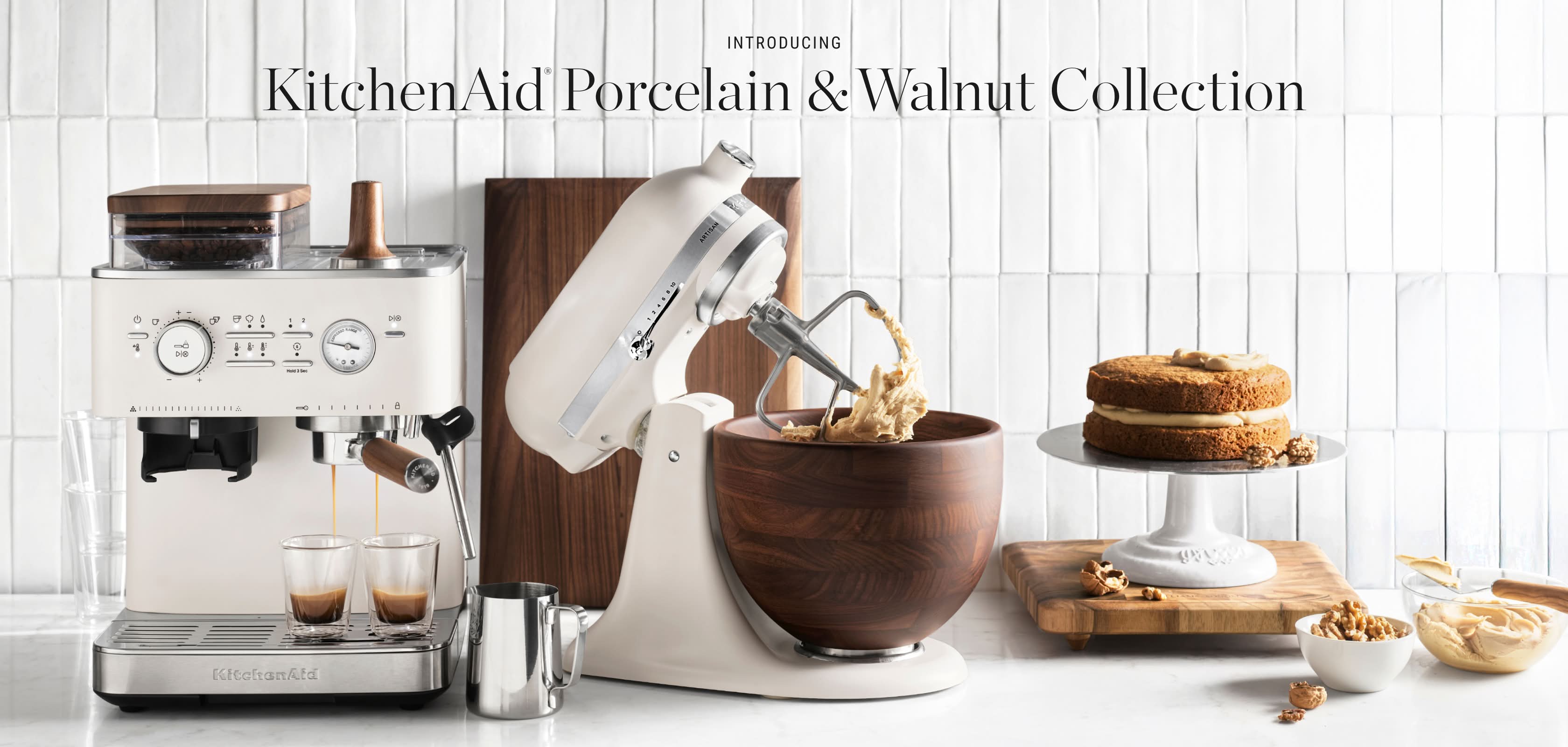 KitchenAid® Porcelain & Walnut Collection