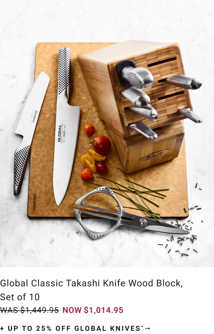 Up to 25% Off Global Knives*
