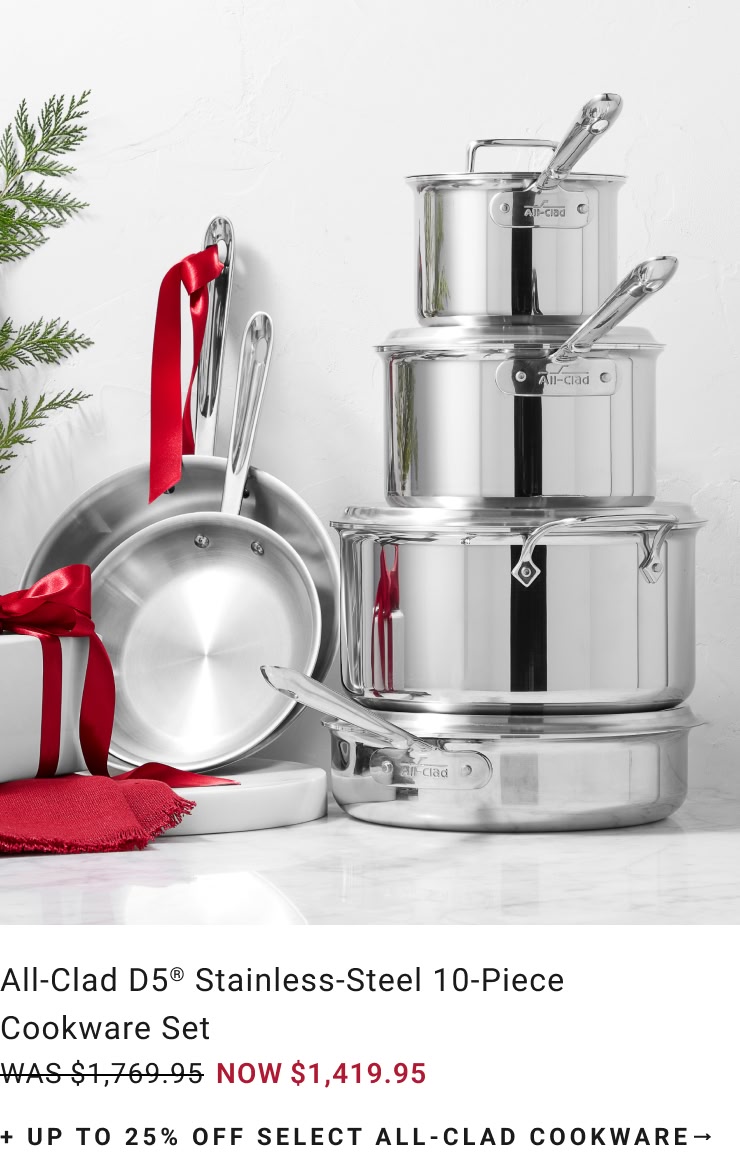 Up to 25% Off Select All-Clad Cookware