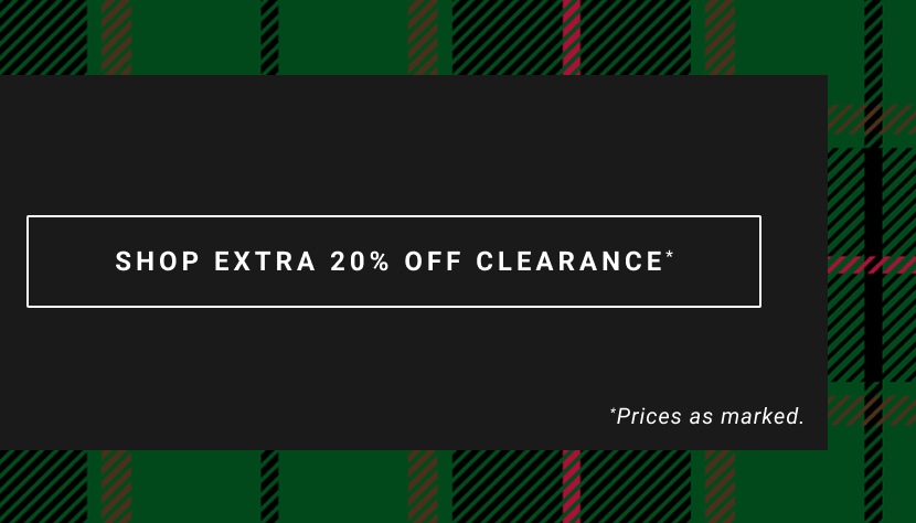 Shop Extra 20% Clearance
