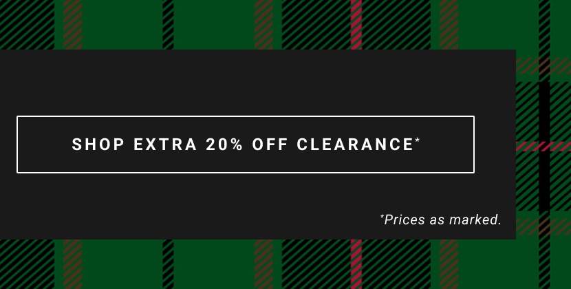 Shop Extra 20% Clearance