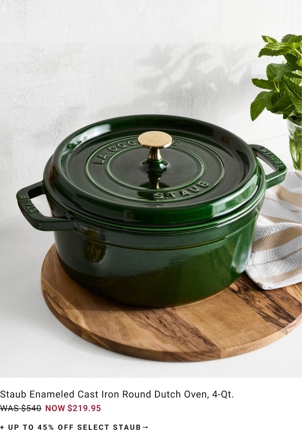 Up to 40% Off Select Staub