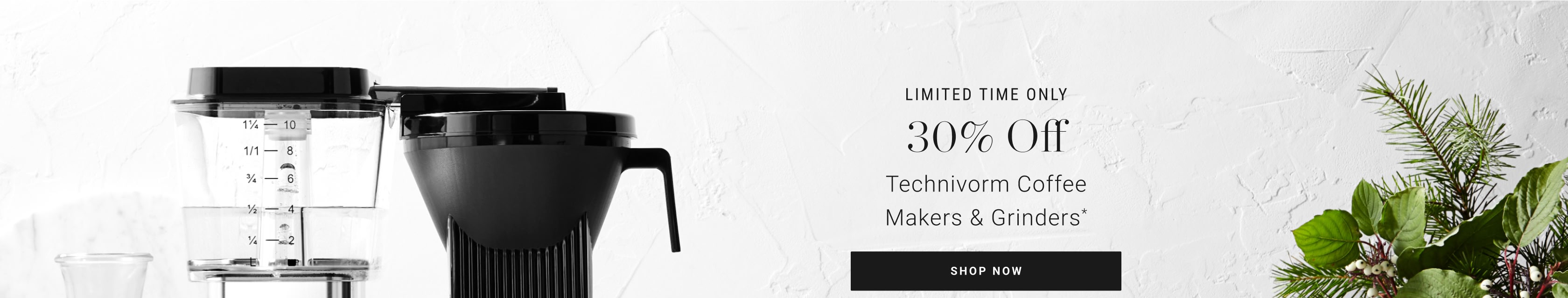 30% Off Technivorm Coffee Makers & Grinders