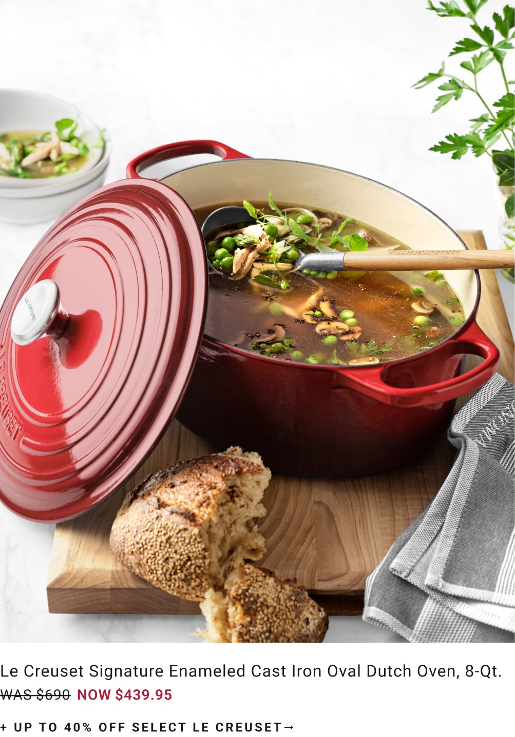Up to 40% Off Select Le Creuset