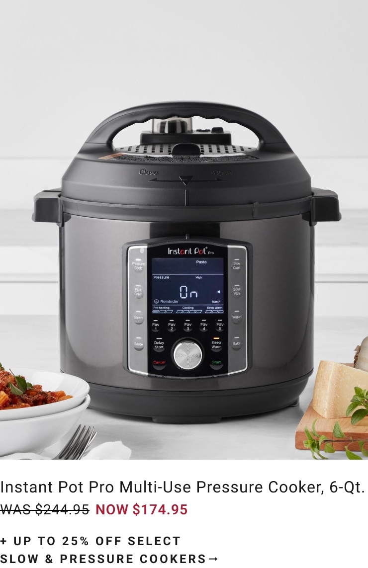 Up to 25% Off Select Slow & Pressure Cookers