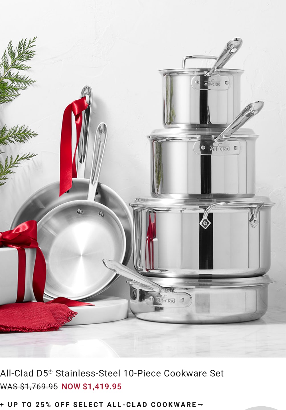 Up to 25% Off Select All-Clad Cookware