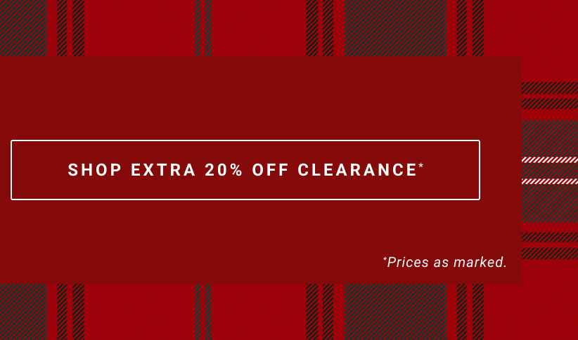 Shop Extra 20% Clearance