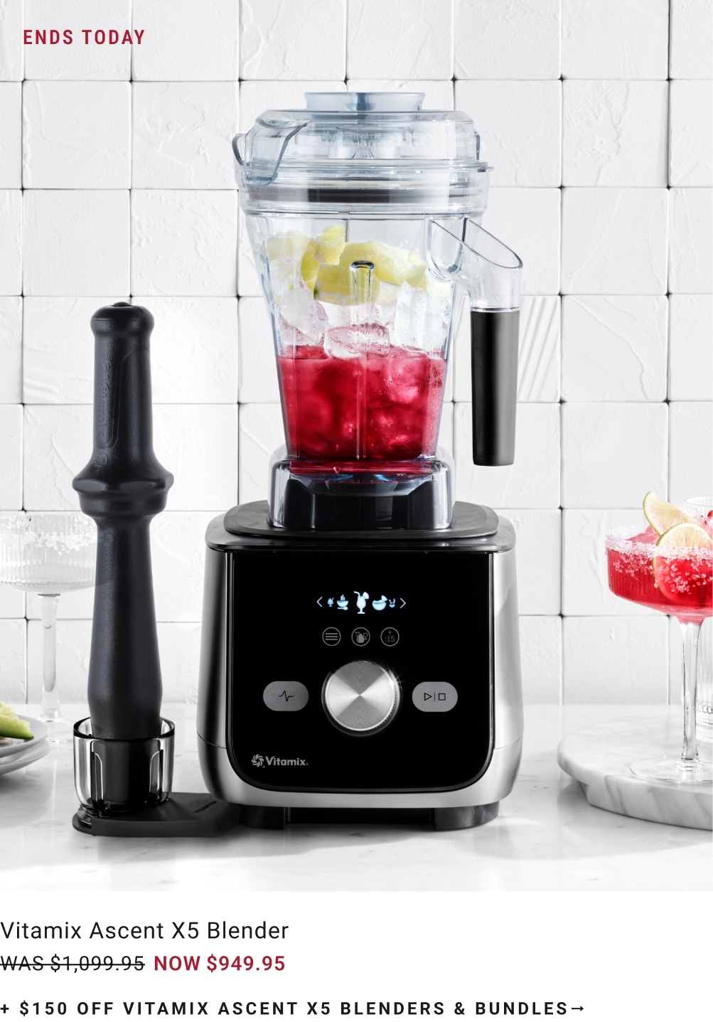 $150 Off Vitamix Ascent X5 Blenders & Bundles