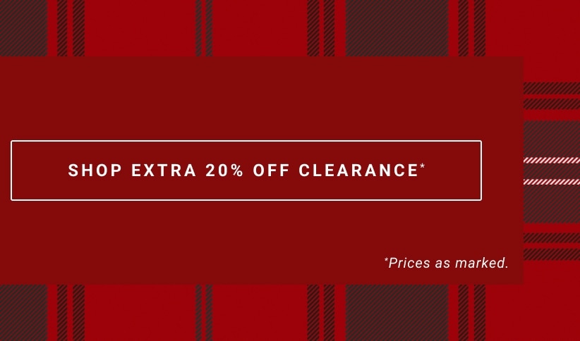 Shop Extra 20% Clearance
