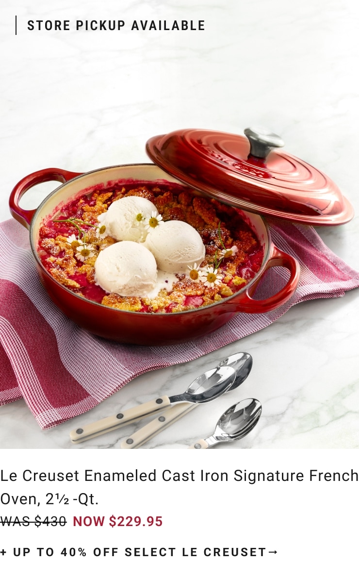 Up to 40% Off Le Creuset Cookware Up to 40% Off Le Creuset Cookware