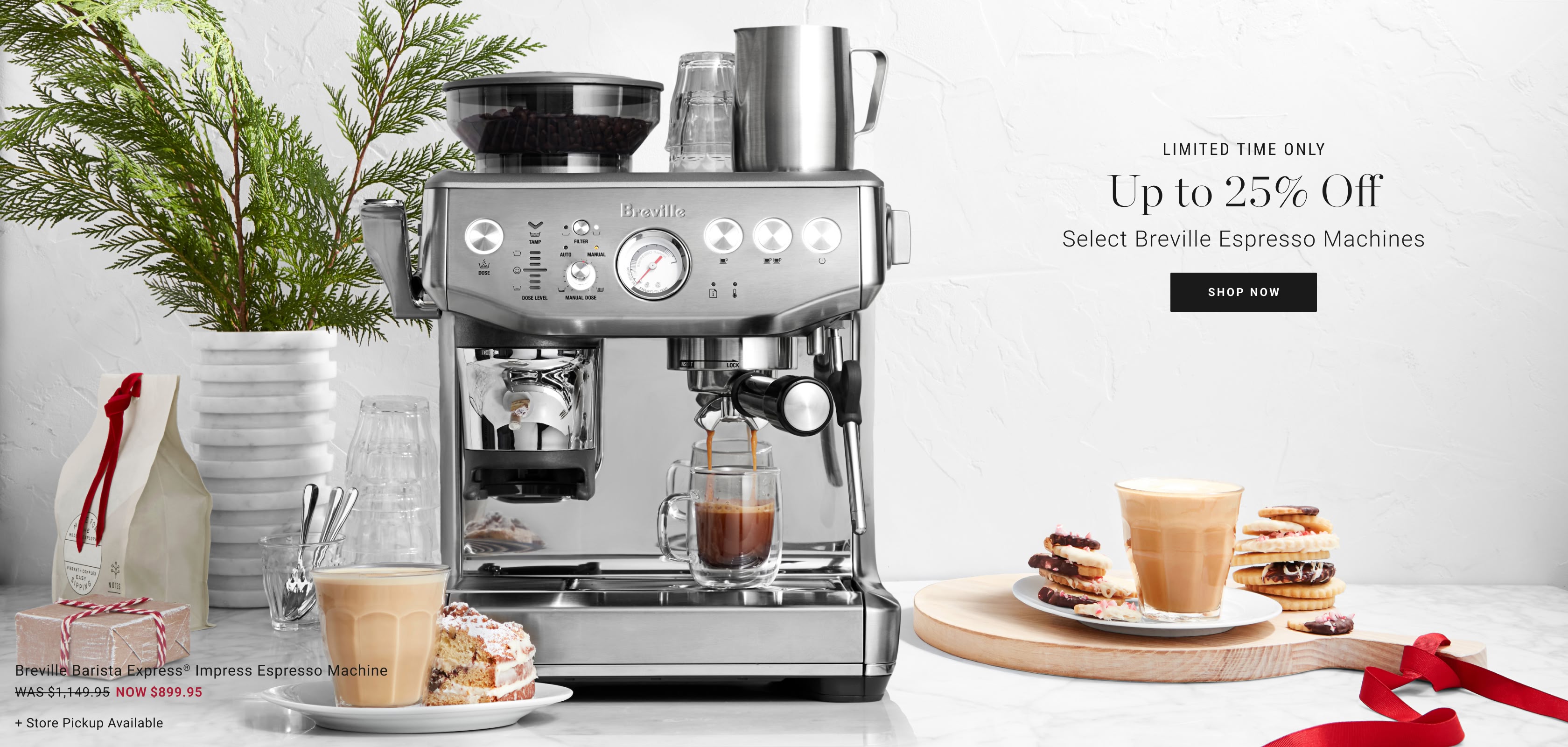 Up to 25% Off Select Breville Espresso Up to 25% Off Select Breville Espresso