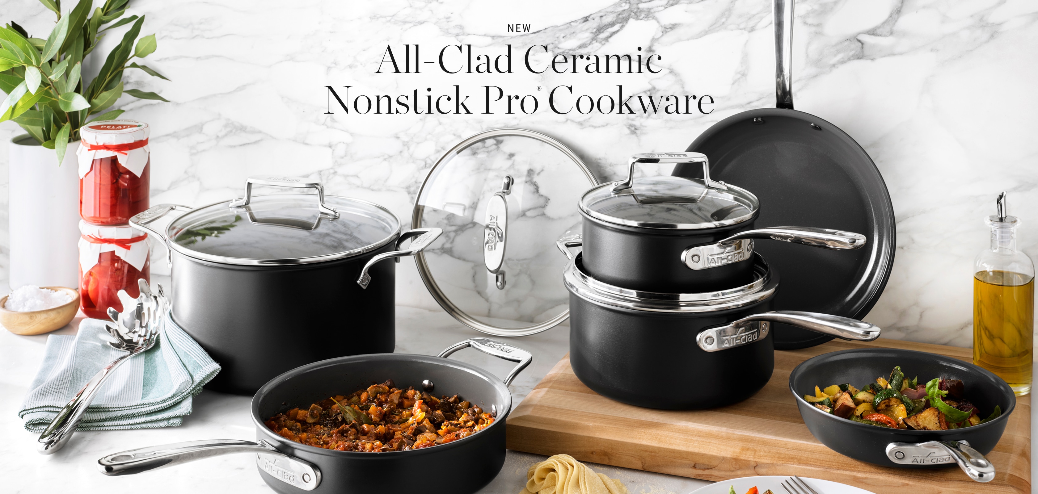 All-Clad Ceramic Nonstick Pro Cookware