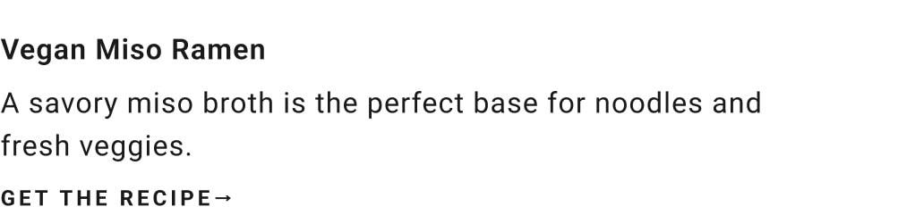 Vegan Miso Ramen Recipe