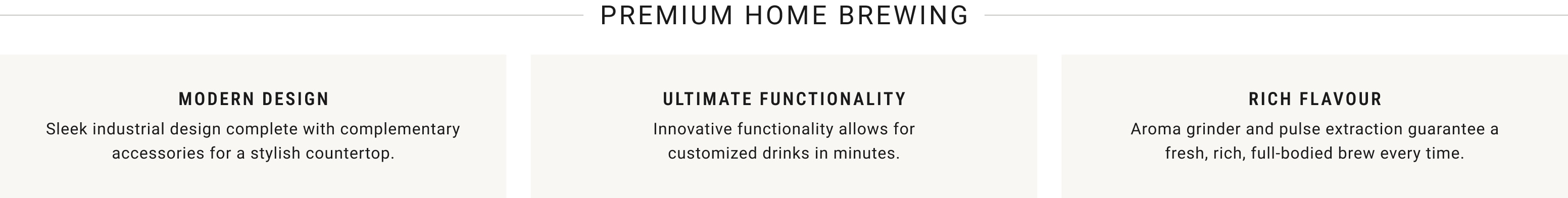 Premium Home Brewing