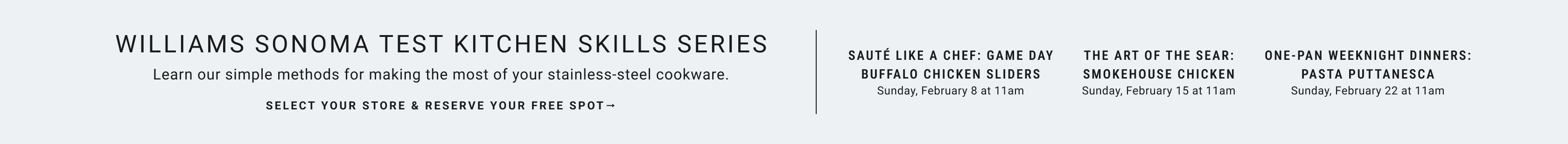 Williams Sonoma Test Kitchen Skills Series