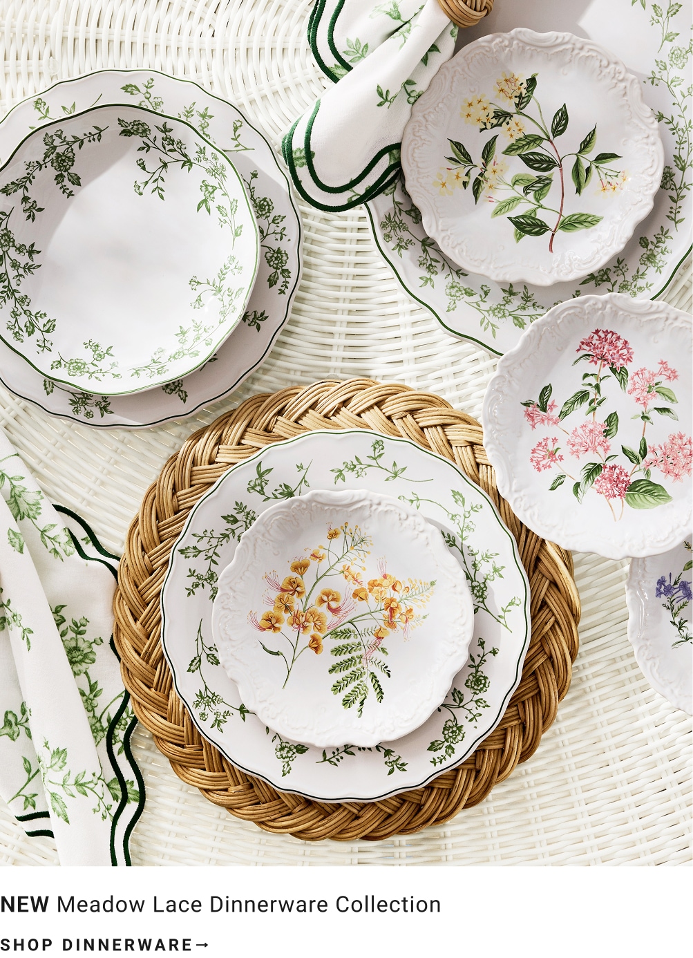 NEW: AERIN Meadow Lace Dinnerware NEW: AERIN Meadow Lace Dinnerware