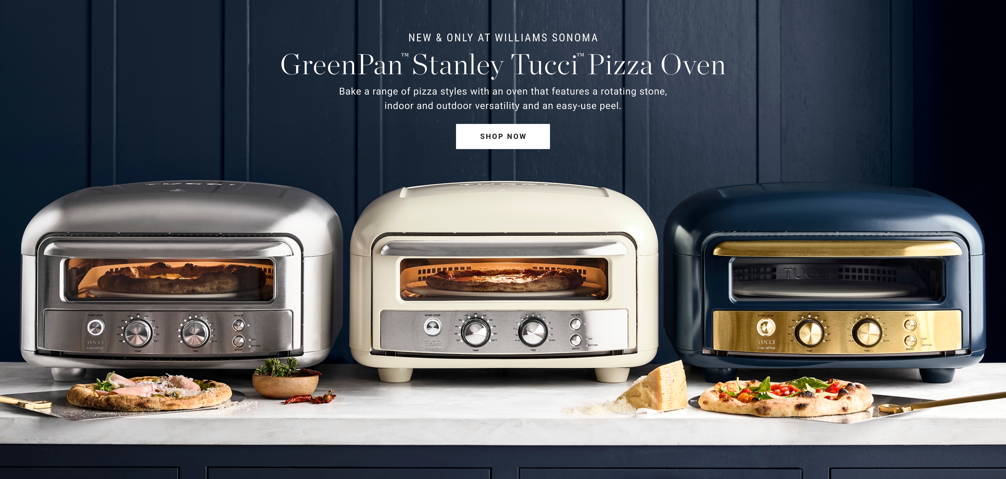 NEW: GreenPan™ Stanley Tucci™ Indoor-Outdoor Pizza Oven