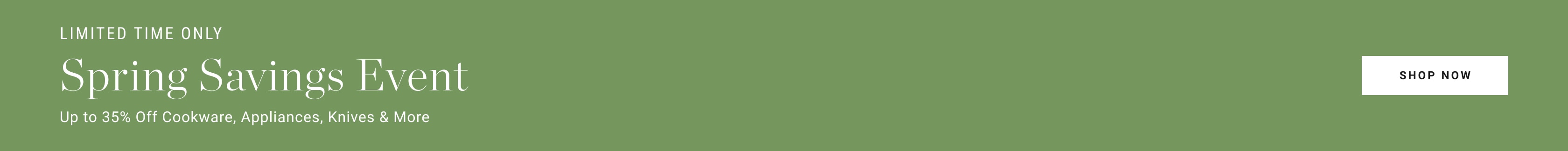 Spring Savings Event