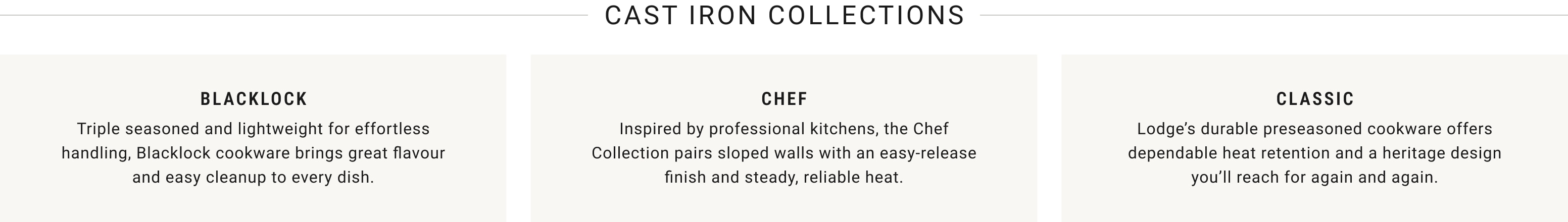 Cast Iron Collections