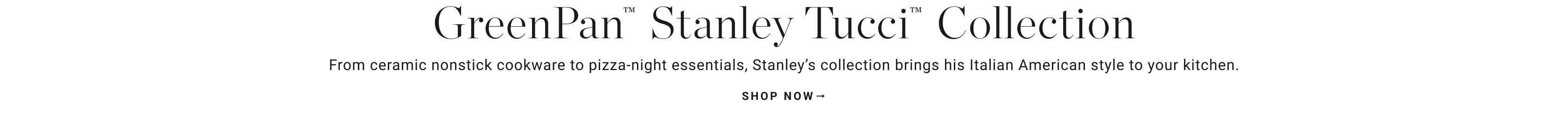 Shop Greenpan™ Stanley Tucci™ Collection