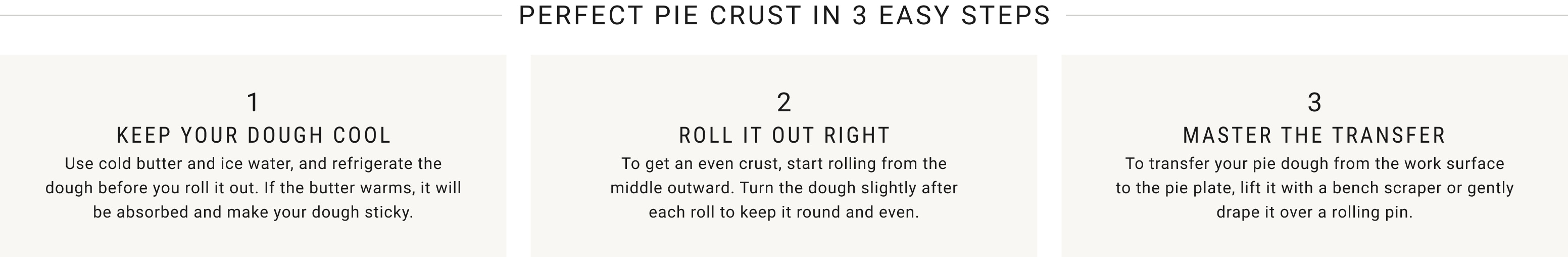 Perfect Pie Crust in 3 Easy Steps