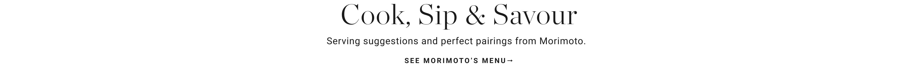 See Morimoto's Menu