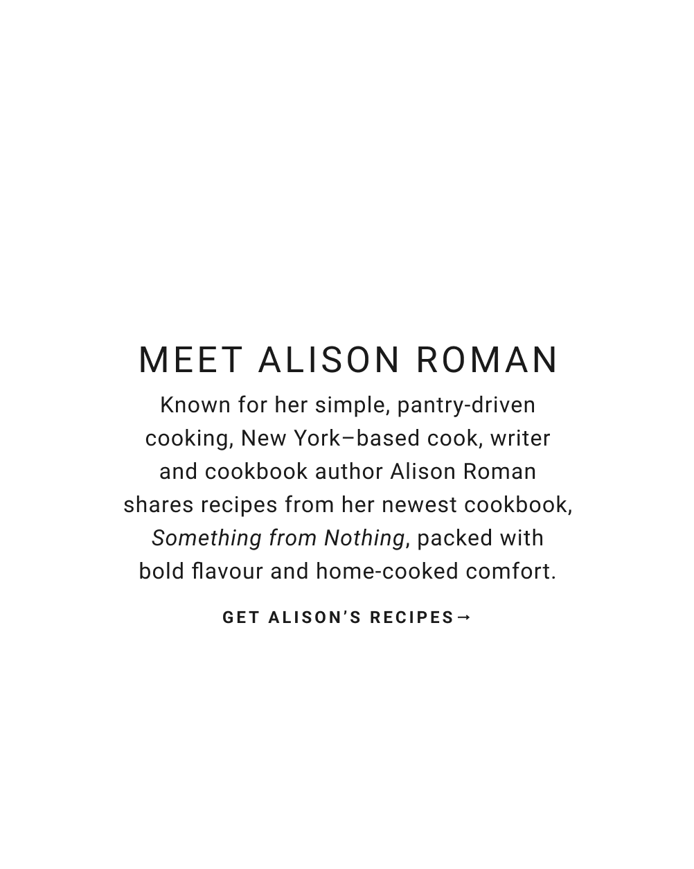 Get Alison's Recipes