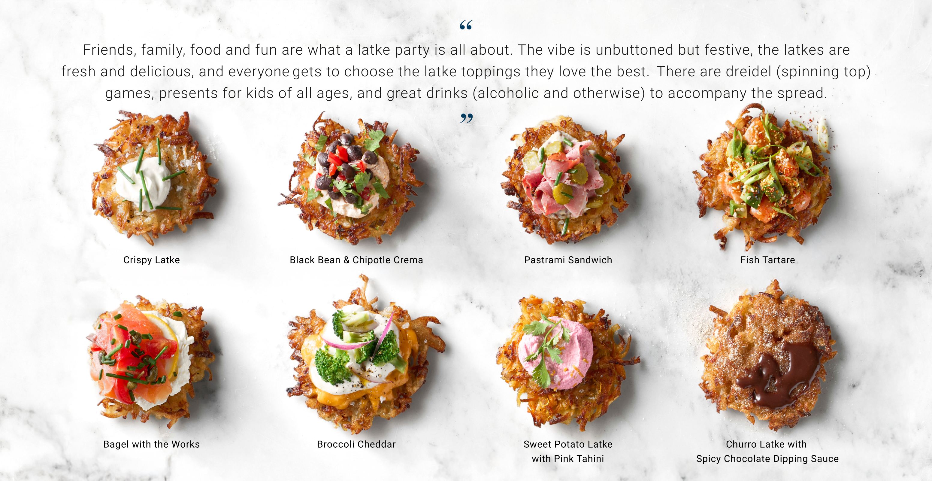 Latkes Eight Ways